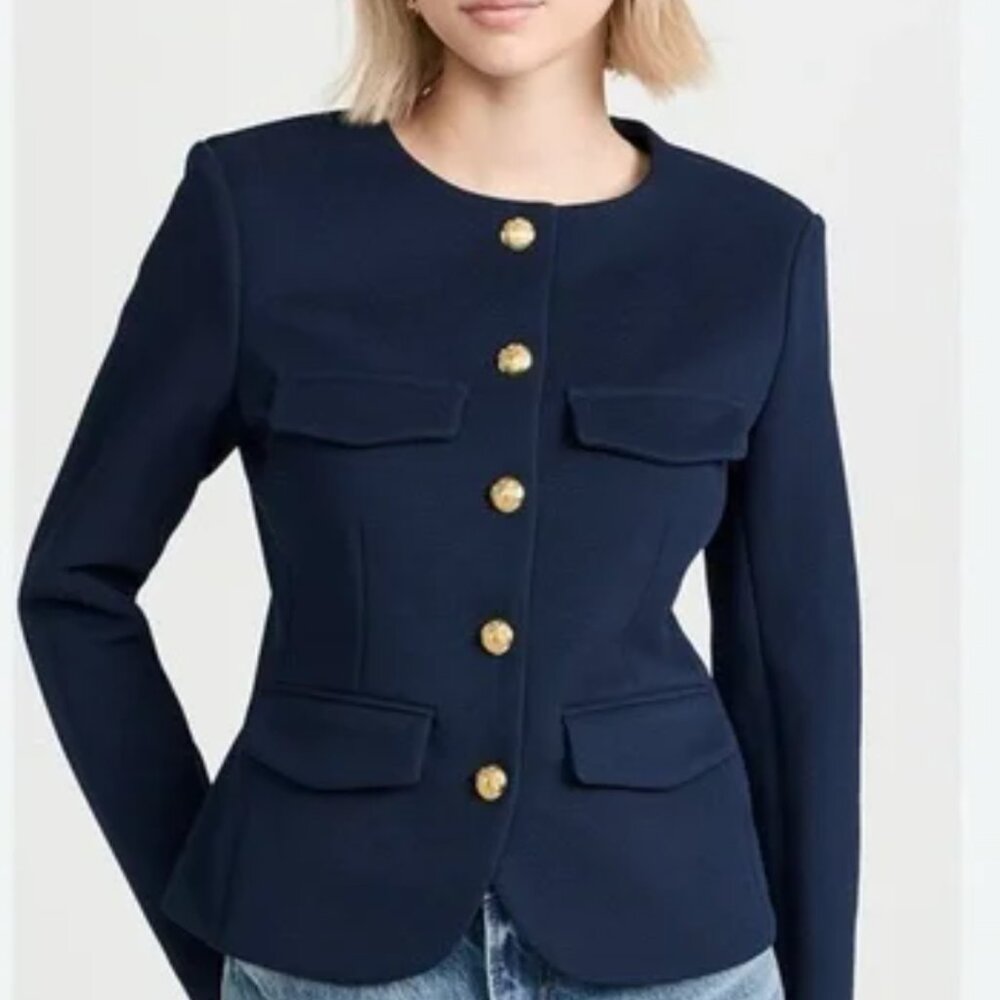Veronica Beard Kensington collarless blazer